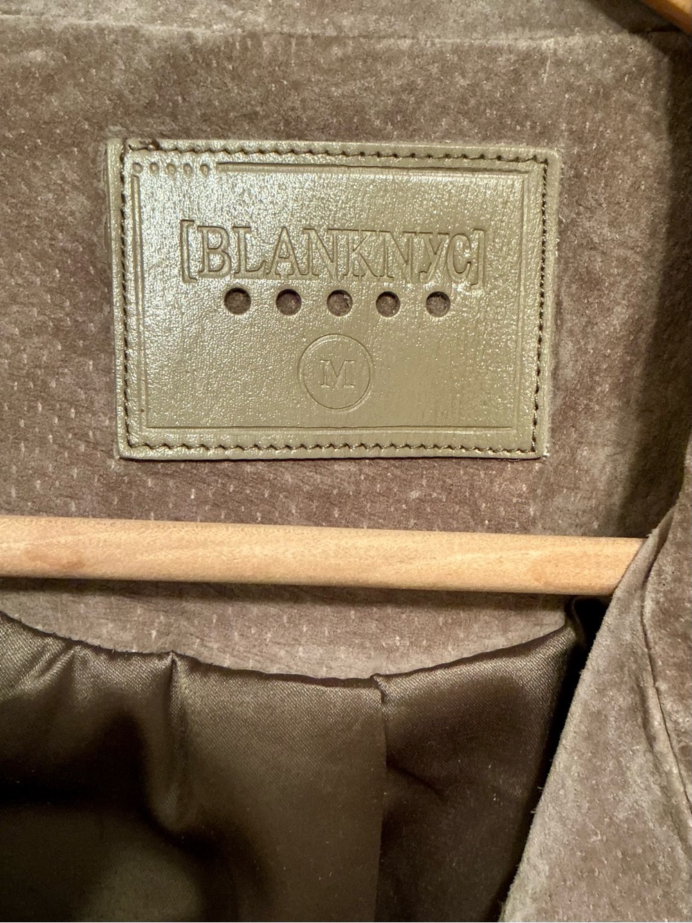 [BLANKNYC] Suede Moto Jacket, Sand Stoner, Medium